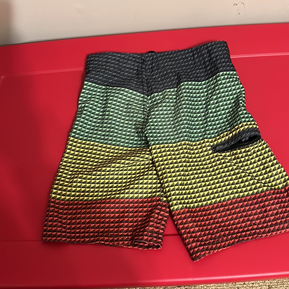 Boys size 7 bundle of Batman shorts & top. And Hurley swim trunks. - Picture 4 of 12